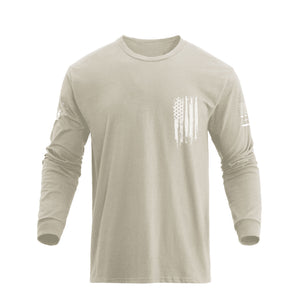 NEW YORK USA FLAG GRAPHIC LONG SLEEVE T-SHIRT