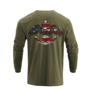 USA FLAG GRAPHIC LONG SLEEVE T-SHIRT