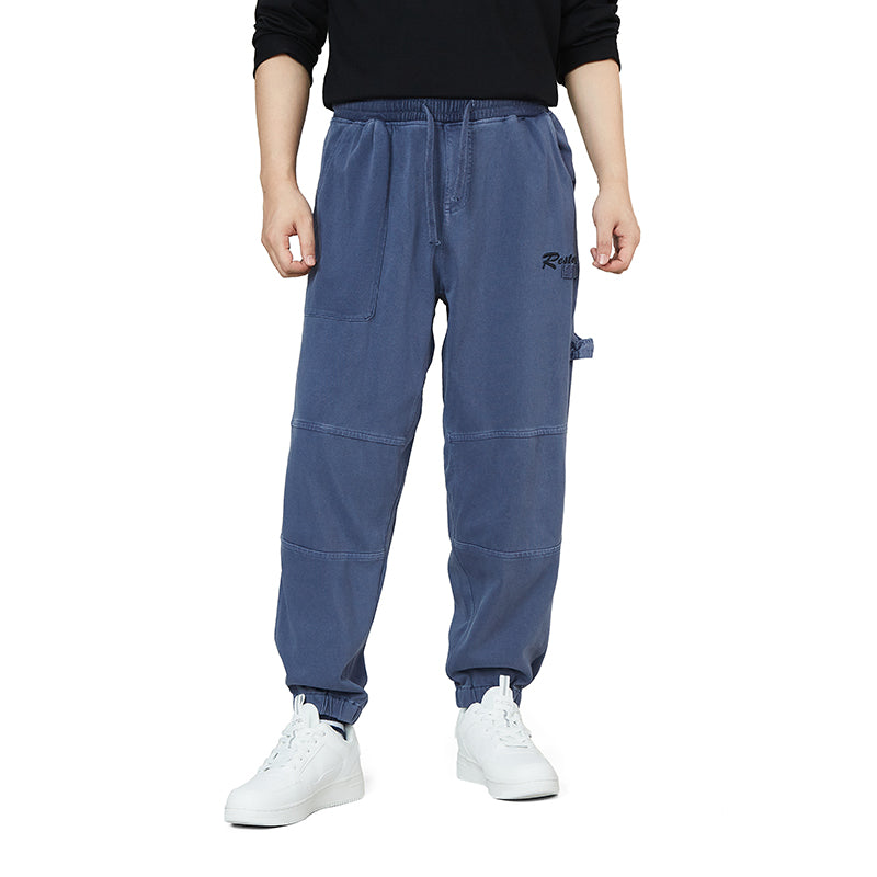 KNITTED DRAWSTRING JOGGER PANTS