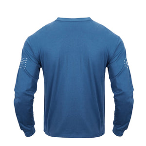 NATIVE AMERICAN CREWNECK GRAPHIC LONG SLEEVE T-SHIRT