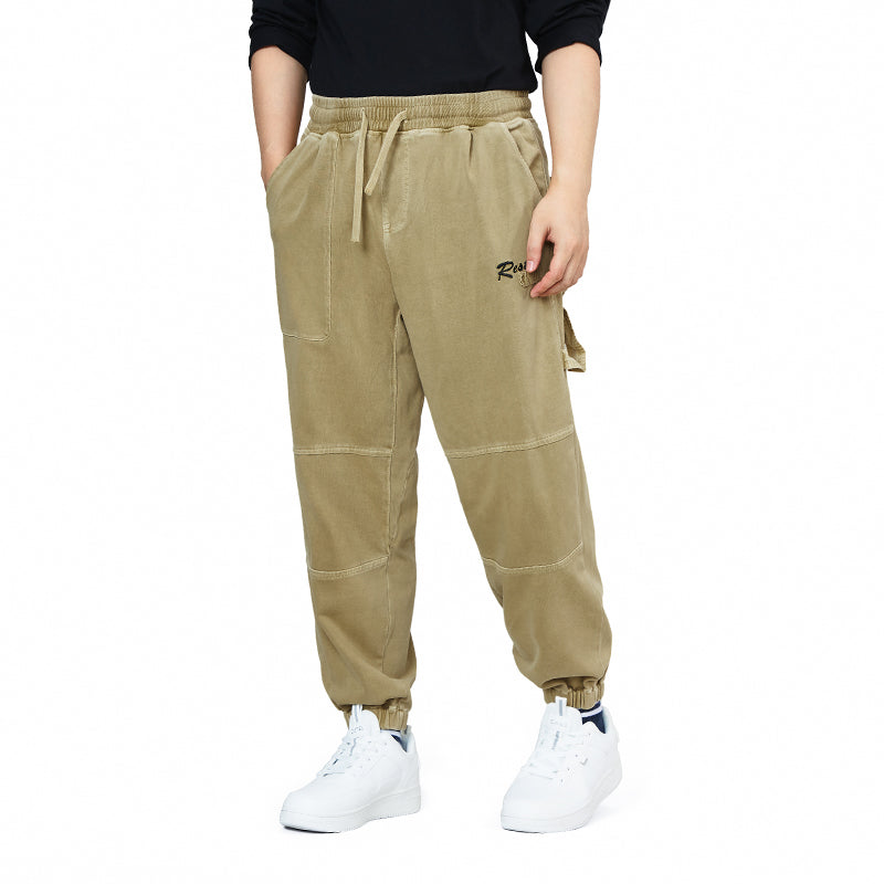 KNITTED DRAWSTRING JOGGER PANTS