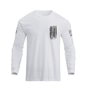 NEW YORK USA FLAG GRAPHIC LONG SLEEVE T-SHIRT