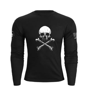 SKULL POCKET GRAPHIC LONG SLEEVE T-SHIRT