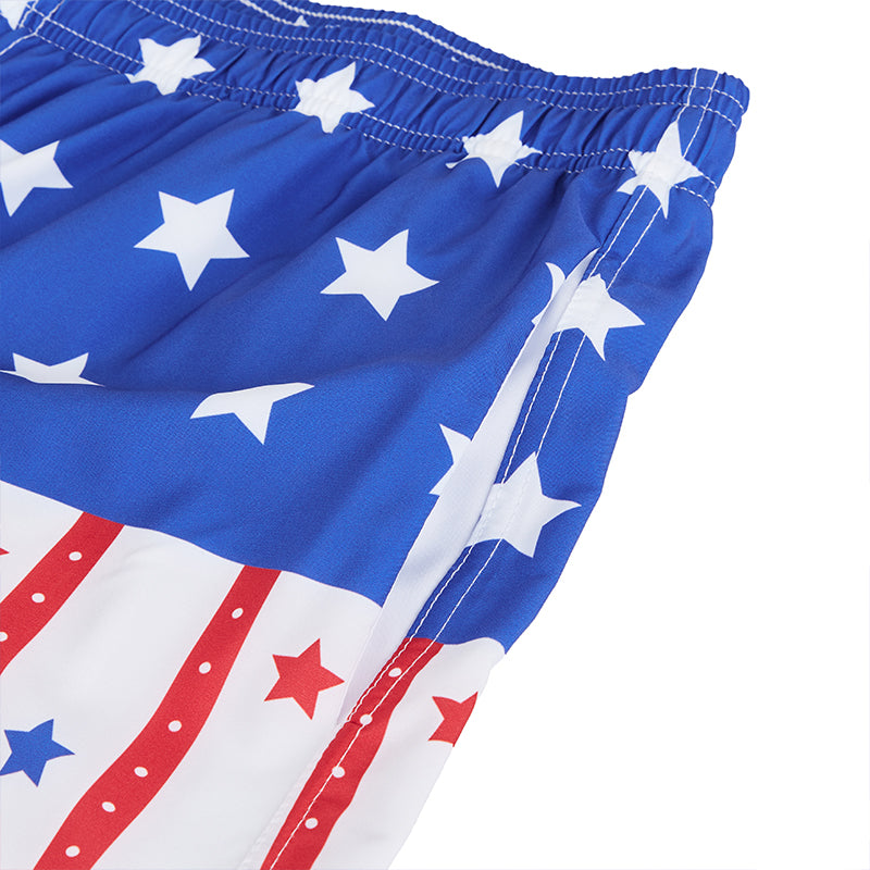 USA FLAG 11'' INSEAM SWIM TRUNKS