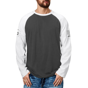 USA FLAG RAGLAN GRAPHIC LONG SLEEVE T-SHIRT
