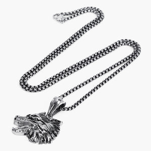 RETRO WOLF PENDANT