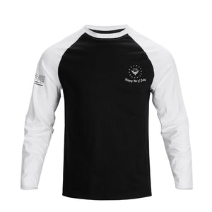 USA FLAG RAGLAN GRAPHIC LONG SLEEVE T-SHIRT