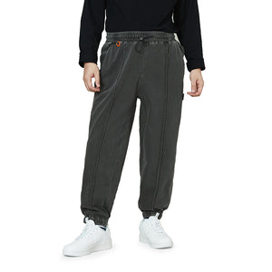 KNITTED DRAWSTRING JOGGER PANTS