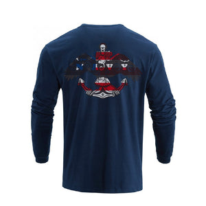 USA FLAG GRAPHIC LONG SLEEVE T-SHIRT