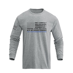 USA FLAG GRAPHIC LONG SLEEVE T-SHIRT
