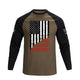 USA FLAG GFC RAGLAN GRAPHIC LONG SLEEVE T-SHIRT