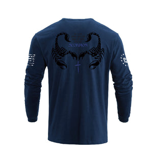 SCORPION CROSS GRAPHIC LONG SLEEVE T-SHIRT