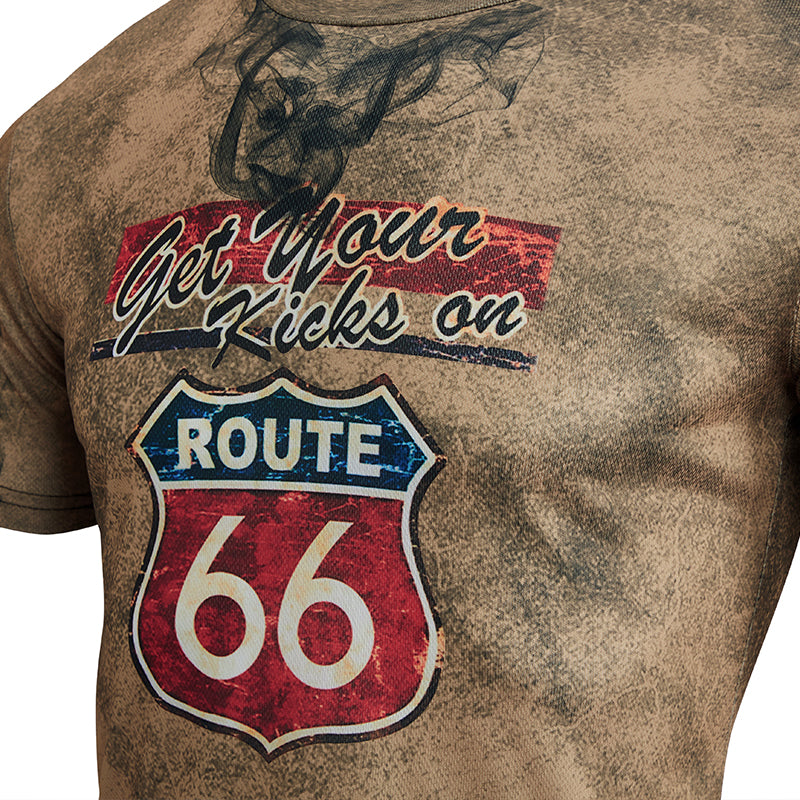 Men's Route 66 Short Sleeve Graphic T Shirt