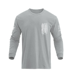 NEW YORK USA FLAG GRAPHIC LONG SLEEVE T-SHIRT