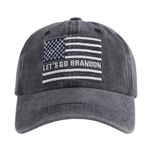 LET'S GO BRANDON USA FLAG CAP