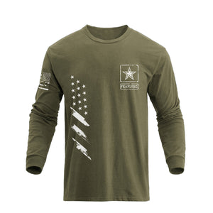 USA FLAG FEARLESS GRAPHIC LONG SLEEVE T-SHIRT