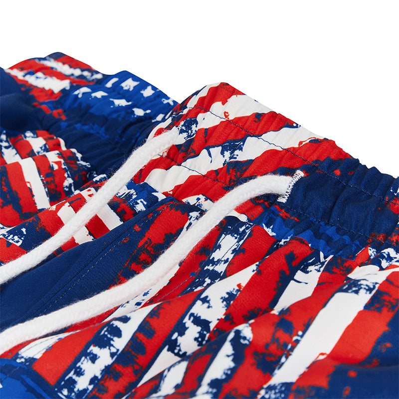 USA FLAG 5'' INSEAM INSEAM SWIM TRUNKS