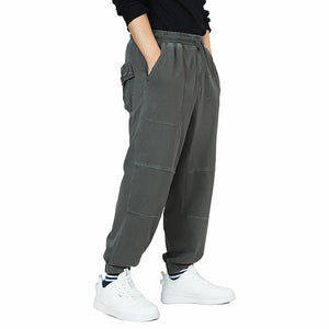 KNITTED DRAWSTRING JOGGER PANTS