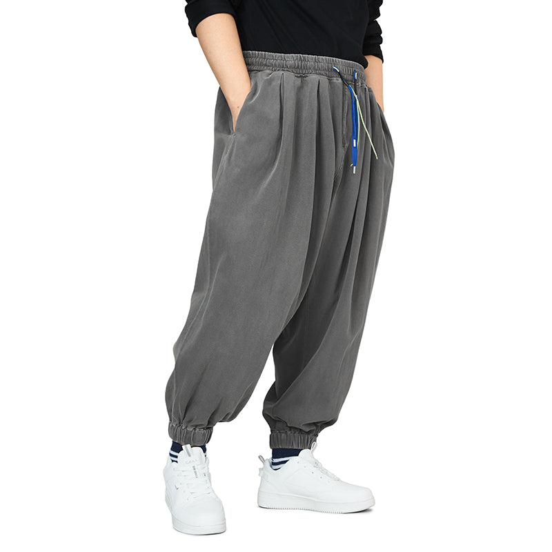 KNITTED DRAWSTRING JOGGER PANTS