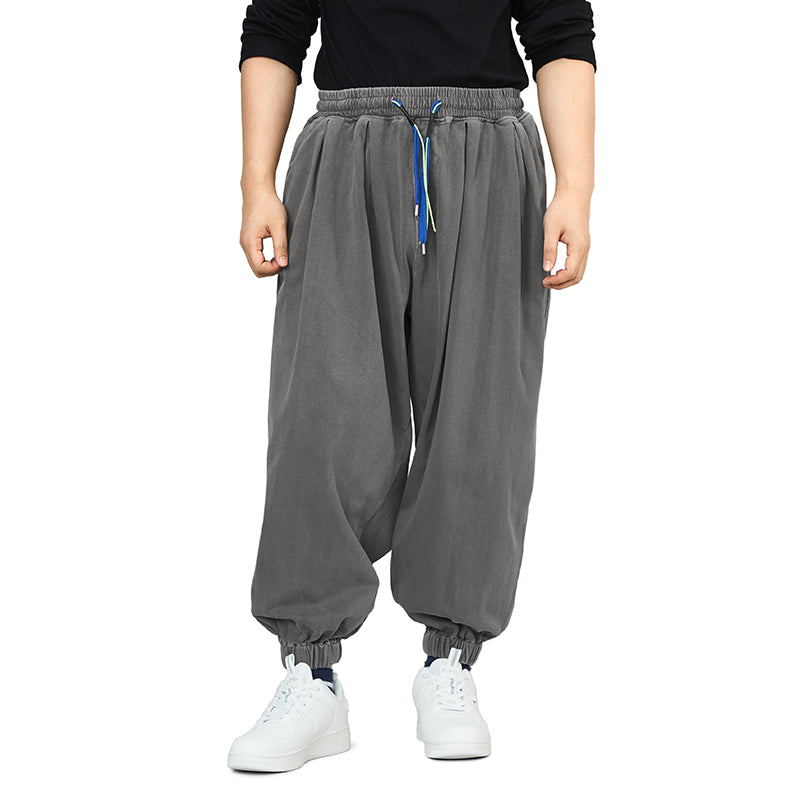 KNITTED DRAWSTRING JOGGER PANTS