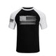 USA FLAG 100% COTTON RAGLAN GRAPHIC TEE