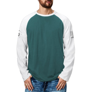 USA FLAG RAGLAN GRAPHIC LONG SLEEVE T-SHIRT