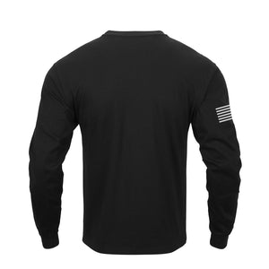 USA FLAG CREWNECK GRAPHIC LONG SLEEVE T-SHIRT