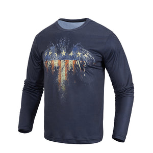 Men's Graphic Long Sleeve T Shirt