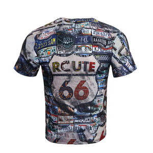 Men's Full Printed Short Sleeve Graphic T Shirt