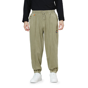 KNITTED DRAWSTRING JOGGER PANTS