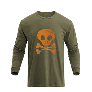 RETRO SKULL GRAPHIC LONG SLEEVE T-SHIRT