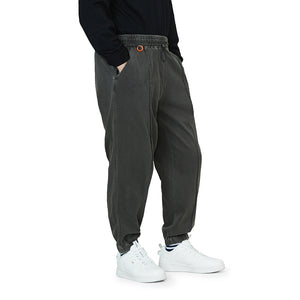 KNITTED DRAWSTRING JOGGER PANTS