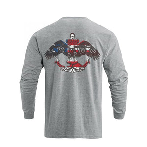 USA FLAG GRAPHIC LONG SLEEVE T-SHIRT