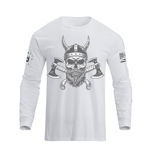 SKULL WARRIOR GRAPHIC LONG SLEEVE T-SHIRT