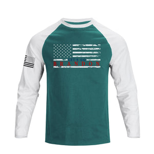 LET'S GO BRANDON RAGLAN GRAPHIC LONG SLEEVE T-SHIRT
