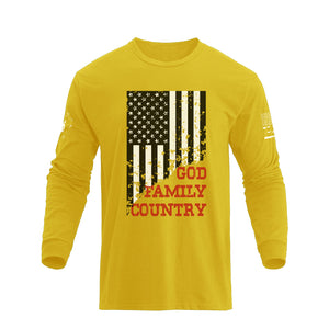 USA FLAG GFC GRAPHIC LONG SLEEVE T-SHIRT