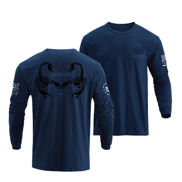 SCORPION CROSS GRAPHIC LONG SLEEVE T-SHIRT