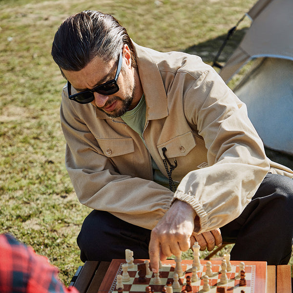 MILITARY-INSPIRED JACKET WITH CARABINER