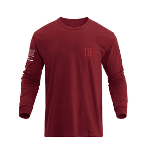 SNAKE USA FLAG GRAPHIC LONG SLEEVE T-SHIRT