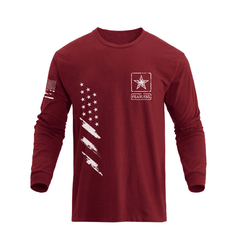 USA FLAG FEARLESS GRAPHIC LONG SLEEVE T-SHIRT