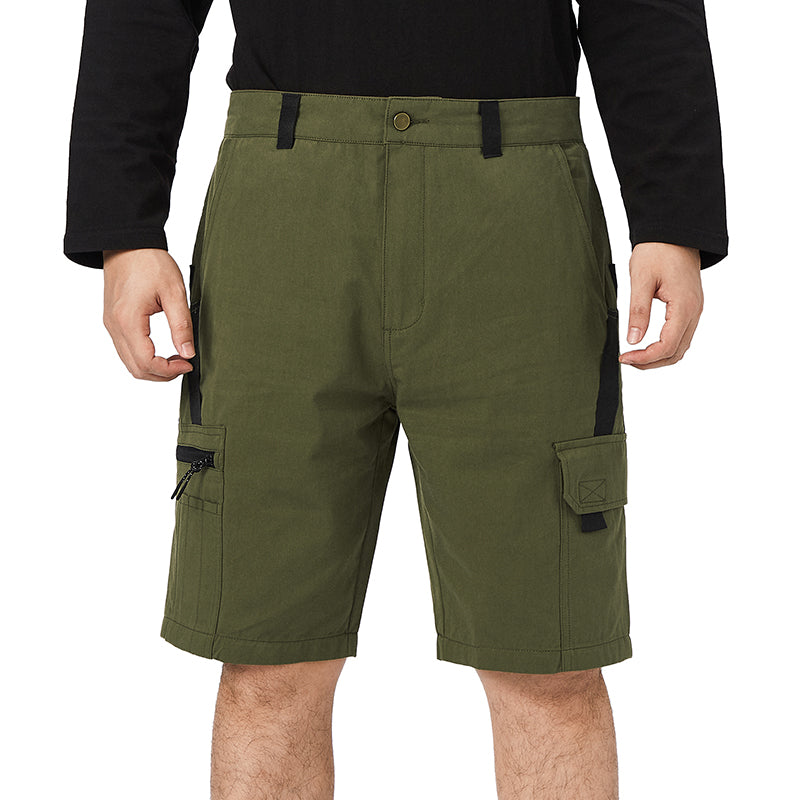 OUTDOOR COLORBLOCK 11'' INSEAM CARGO SHORTS WITH BELT