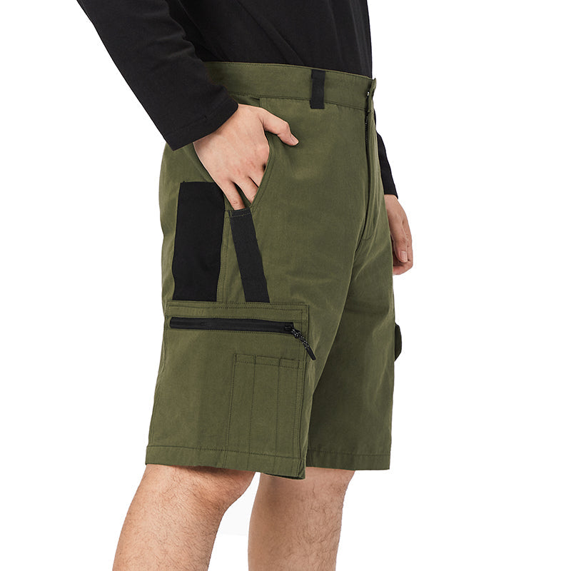 OUTDOOR COLORBLOCK 11'' INSEAM CARGO SHORTS WITH BELT