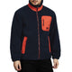 POLISHED POCKETS STAND COLLAR FLEECE JACKET