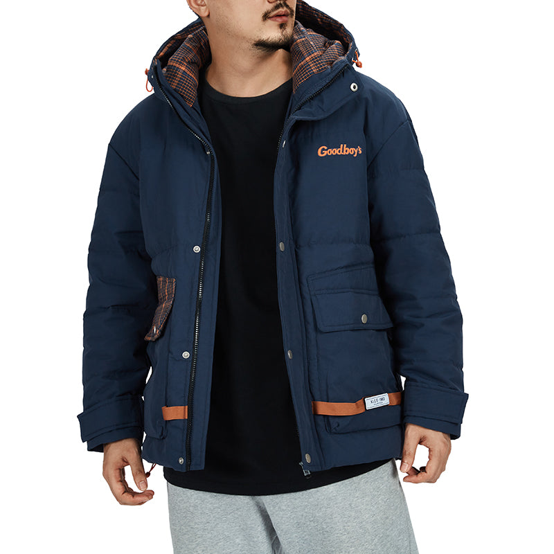 POCKETS HOODED COTTON JACKETS