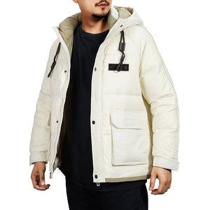 POCKETS STITCHED SAFARI DOWN JACKET
