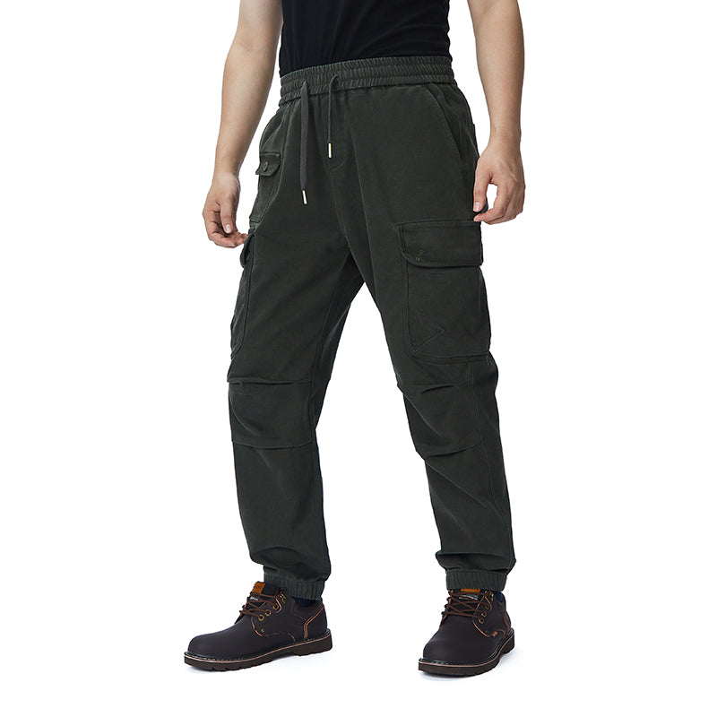 POCKETS FLEECE CARGO PANTS