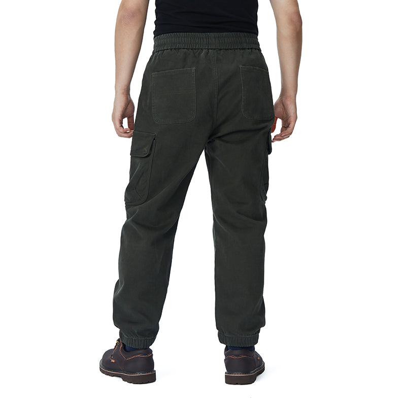 POCKETS FLEECE CARGO PANTS