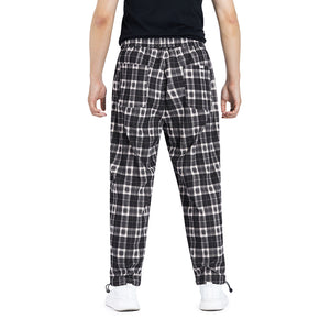 POCKETS PLAID FLEECE PANTS