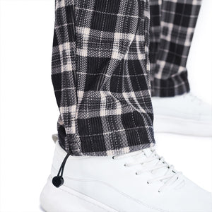 POCKETS PLAID FLEECE PANTS