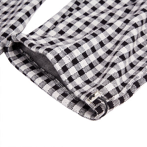 POCKETS PLAID DRAWSTRING PANTS